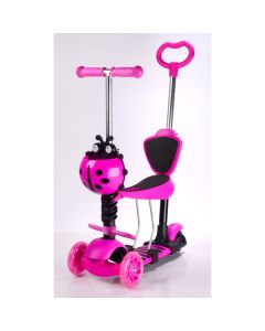 Dečiji trotinet bubamara 5 u1 pink
