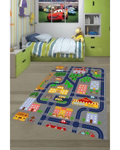 Tepih za dečiju sobu 120x180 cm - Auto staza - C-075
