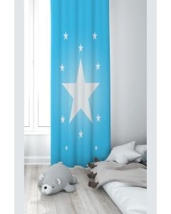 Dekorativna zavesa Draper za dečiju sobu - Set 2 kom 70x240 cm - Zvezda - P-112