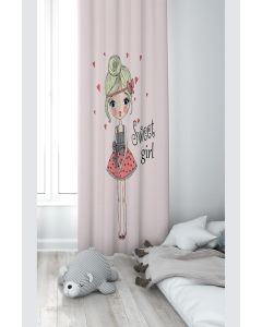 Dekorativna zavesa Draper za dečiju sobu - Set 2 kom 70x240 cm - Sweet girl - P-15