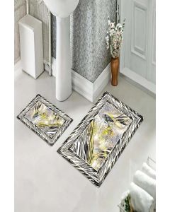 Staza za kupatilo sa gumenom podlogom - Set 60x100 + 60x40 - M-1383