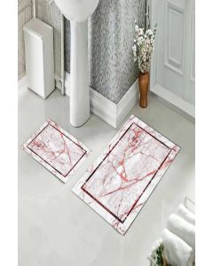 Staza za kupatilo sa gumenom podlogom - Set 60x100 + 60x40 - M-220K