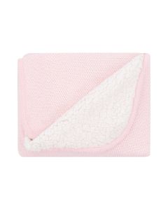 Kikka Boo Pleteno dvostrano bebi ćebence sherpa 75×100 Dream Big Pink KKB12046