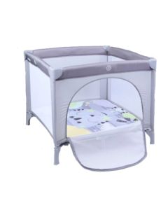 Kikka Boo prenosiva ogradica za bebe Enjoy Cat Grey