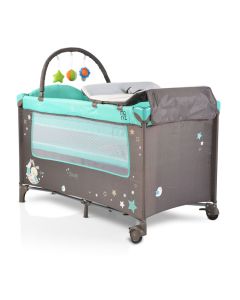 Prenosivi krevetić Sleepy II nivoa Tirkiz