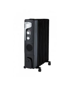 RAF Uljani radijator sa ventilatorom 9 rebara crno/sivi 2400w