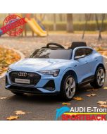 Audi E-Tron Sportback - Licencirani auto na akumulator - Meke gume + kožno sedište - Plavi