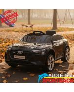 Audi E-Tron Sportback - Licencirani auto na akumulator - Meke gume + kožno sedište - Crni