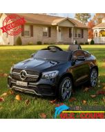 Mercedes GLC Coupe - Licencirani džip na akumulator - Meke gume + kožno sedište - Crni