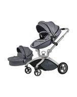 HOT MOM KOLICA ZA BEBE 2u1 (F22) - DARK GREY (sportsko sediste+korpa)