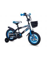 Bicikl dečiji WOLF 12" crna-siva-plava