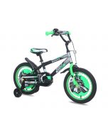 Bicikl dečiji WOLF 16" crna-siva-zelena