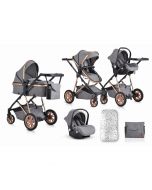 Cangaroo Kolica za bebe set 2u1 sa autosedištem I torbom Midas Grey