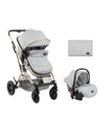 Kikka Boo Kolica za bebe Kaia Light Grey set 2in1 sa autosedištem KKB10199-SET