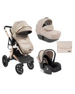 Kikka Boo Kolica za bebe Irene 3in1 set sa autosedištem i tvrdom korpom Beige KKB10178