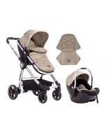 Kikka Boo Kolica ALLURE beige set 2in1 sa autosedištem