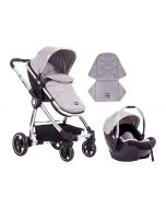 Kikka Boo Kolica ALLURE grey set 2in1 sa autosedištem