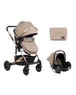 Kikka Boo Kolica AMAIA beige set 2in1 sa autosedištem