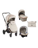 Kikka Boo Kolica ANGELE chrome beige set 3in1 sa tvrdom korpom i autosedištem