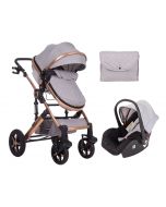 Kikka Boo Kolica DARLING light grey set 2in1 sa autosedištem