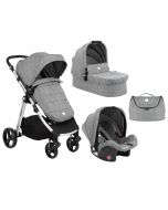 Kikka Boo Kolica Ugo 3in1 set sa autosedištem i tvrdom korpom Dark Grey
