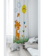 Zavesa za dečiju sobu - Žirafa i leptiri PRD129E