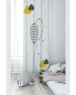 Zavesa za dečiju sobu - Oblaci i beli baloni PRD52E