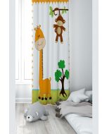 Zavesa za dečiju sobu - Žirafa i majmun PRD94D