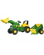 Traktor John Deere sa prikolicom i utovarivačem 811496