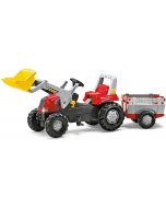 Traktor na pedale Rolly Toys junior RT  + prikolica + kasika