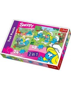 Puzzle 2 u 1 Štrumpfovi