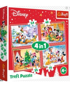 Trefl Puzzle Slagalica „4in1“ Christmas Time