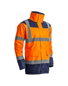 Signalizirajuća zaštitna Hi-viz jakna KETA narandžasto-plava