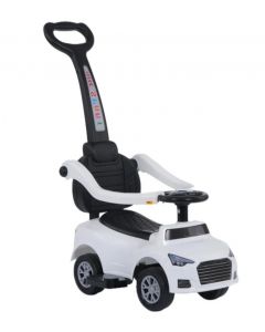 Guralica auto sa ručkom bela