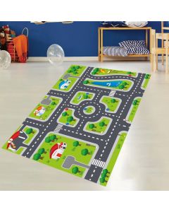 Tepih za dečiju sobu 120x180 cm - Auto staza C-092