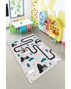 Tepih za dečiju sobu 120x180 cm - Auto staza A-084