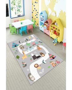 Tepih za dečiju sobu 120x180 cm - Auto staza A-105