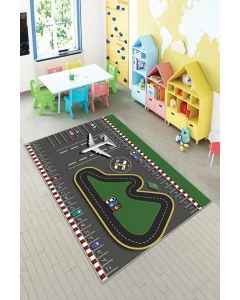 Tepih za dečiju sobu 120x180 cm - Auto staza Aerodrom A-128
