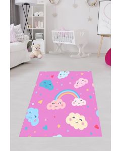 Tepih za dečiju sobu 120x180 cm - Oblaci i duga B-027