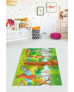 Tepih za dečiju sobu 120x180 cm - Životinje u šumi B-109