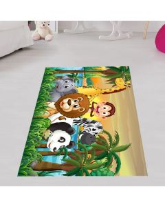 Tepih za dečiju sobu 120x180 cm - Životinje u šumi C-228