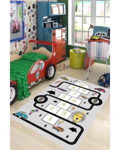 Tepih za dečiju sobu 120x180 cm - Auto staza Školica C-288
