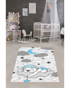 Tepih za dečiju sobu 120x180 cm - Meda na oblaku O-256