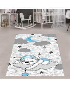 Tepih za dečiju sobu 120x180 cm - Meda na oblaku O-256