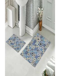 Staza za kupatilo sa gumenom podlogom - Set 60x100 + 60x40 - M-121