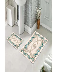 Staza za kupatilo sa gumenom podlogom - Set 60x100 + 60x40 - M-1364T