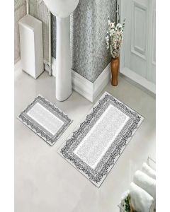 Staza za kupatilo sa gumenom podlogom - Set 60x100 + 60x40 - M-1369G