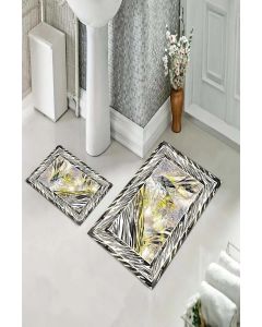 Staza za kupatilo sa gumenom podlogom - Set 60x100 + 60x40 - M-1383