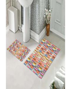 Staza za kupatilo sa gumenom podlogom - Set 60x100 + 60x40 - M-1471