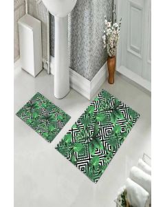 Staza za kupatilo sa gumenom podlogom - Set 60x100 + 60x40 - M-157